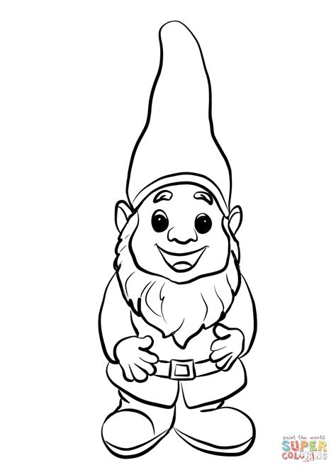 Printable Gnome Coloring Pages